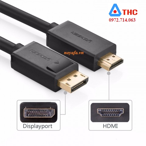 Cáp chuyển đổi Display Port  to HDMI Ugreen 1,5m UG-10239